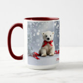Polar Bear Christmas Holiday Mug Mok (Links)