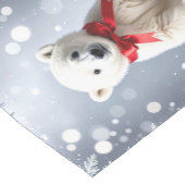 Polar Bear Christmas Holiday Table Runner Medium Tafelloper (Hoek)
