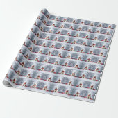 Polar Bear Christmas Holiday Wrapping Paper Cadeaupapier (Uitgerold)