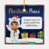 Polar Bear Christmas Ornament (Achterkant)