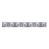 Polar Bear Christmas Satin Ribbon Satijnen Lint (Voorkant)