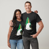 Polar Bear Christmas Tree Cute Happy Animals Fun T-shirt (Unisex)