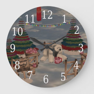 Polar Bear Clock Grote Klok