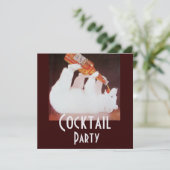 POLAR BEAR COCKTAIL PARTY bruin wit ijs metaal Kaart (Staand voorkant)