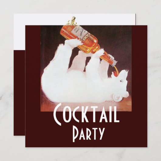 POLAR BEAR COCKTAIL PARTY ,wit bruin rood Kaart (Voorkant / Achterkant)