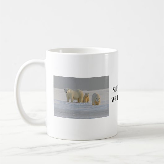 Polar bear coffee mug koffiemok (Links)