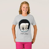 Polar Bear Cub Painting - Oiginal Wildlife Art T-S T-shirt (Voorkant volledig)