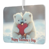 Polar Bear Cubs Valentine Air Freshener Luchtverfrisser (Links)