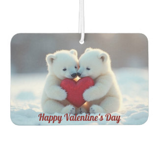 Polar Bear Cubs Valentine Air Freshener Luchtverfrisser