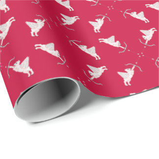 Polar Bear Cupids Wrapping Paper Cadeaupapier