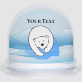 Polar Bear Design Snow Globe Sneeuwbol (Voorkant)
