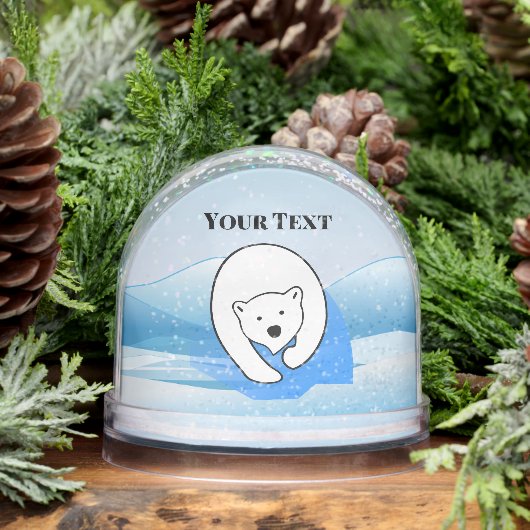 Polar Bear Design Snow Globe Sneeuwbol (Winter)