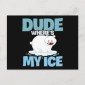 Polar Bear Global Warming Climate Change Briefkaart (Voorkant)