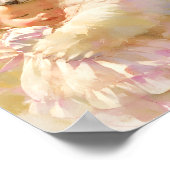 Polar Bear Hug with Baby Girl Nursery Wall Poster (Hoek)