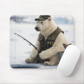 Polar Bear Ice Fishing Muismat (Met muis)