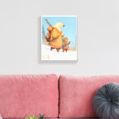 Polar Bear & Inuit Child Winter Nursery Poster Canvas Afdruk (Insitu (Woonkamer))