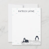 Polar Bear Kantoorartikelen Notitiekaartje (Voorkant)