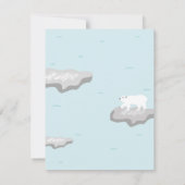 Polar Bear Kantoorartikelen Notitiekaartje (Achterkant)