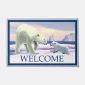Polar Bear - Mama Nose Best - Welkom Deurmat (Voorkant)