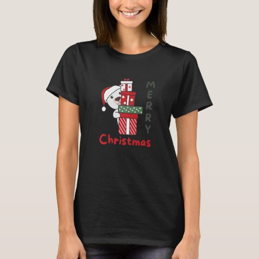 Polar Bear Merry Christmas Winter Polar Bears Chri T-shirt (Voorkant)