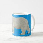 Polar Bear mok op Blauw (Voorkant rechts)