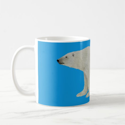 Polar Bear mok op Blauw (Links)