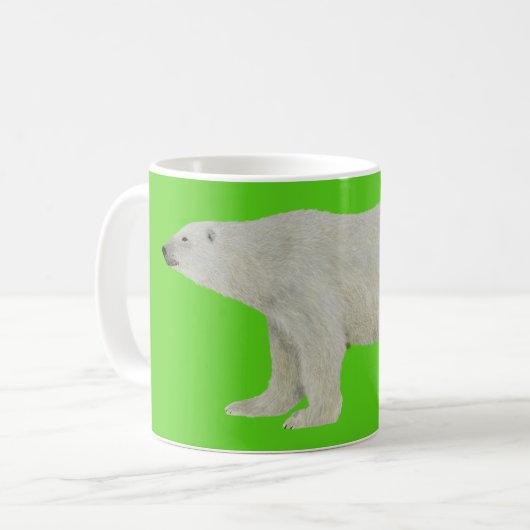 Polar Bear Mug Green Koffiemok (Voorkant links)