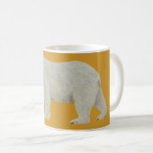 Polar Bear Mug on yellow Koffiemok (Voorkant rechts)