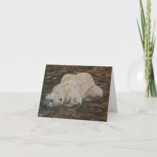 Polar Bear Note Card Kaart (Voorkant)