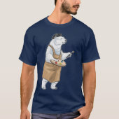 Polar bear Painter Paintbrush Painting T-shirt (Voorkant)