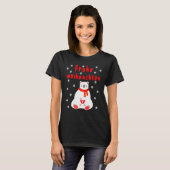 Polar Bear Pajama Cute Christmas Frohe Weihnachten T-shirt (Voorkant volledig)