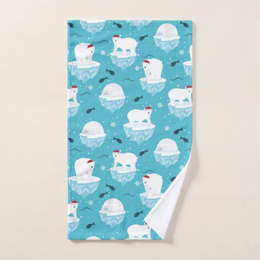 Polar Bear Party Bad Handdoek (Handdoek)