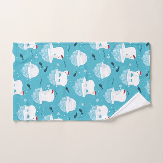 Polar Bear Party Bad Handdoek (Handdoek)