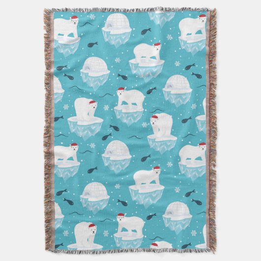 Polar Bear Party Deken (Voorkant Verticaal)