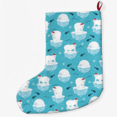 Polar Bear Party Grote Kerstsok (Achterkant)