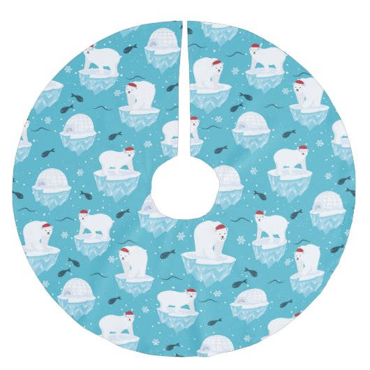 Polar Bear Party Kerstboom Rok (Voorkant)