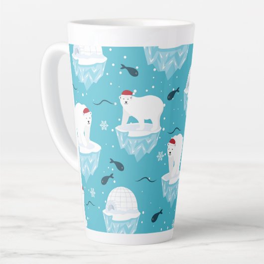 Polar Bear Party Latte Mok (Linkerhoek)