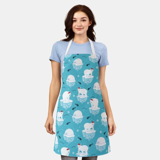 Polar Bear Party Schort (Gedragen)