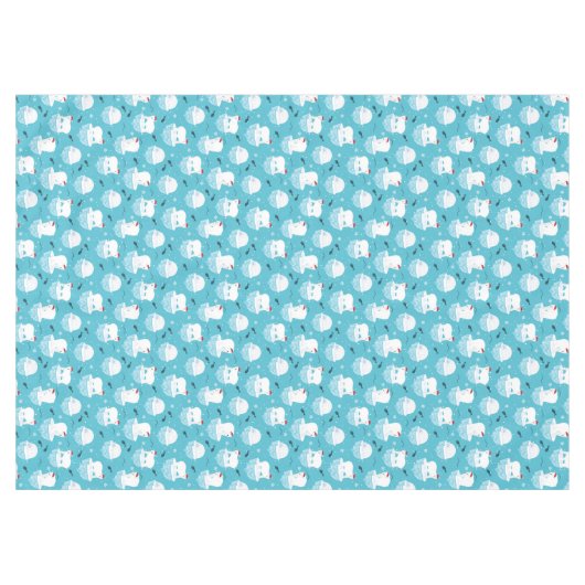 Polar Bear Party Tafelkleed (Voorkant (Horizontaal))