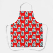Polar Bear Pattern Design On Red  Schort (Voorkant)
