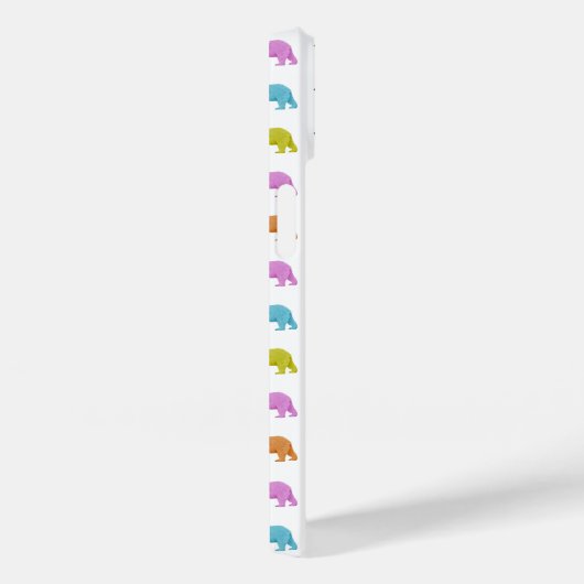 Polar Bear Pattern iPhone Case (Achterkant / Rechts)