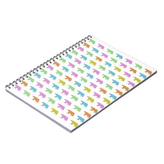 Polar Bear Pattern Notitieboek (Linkerzijde)