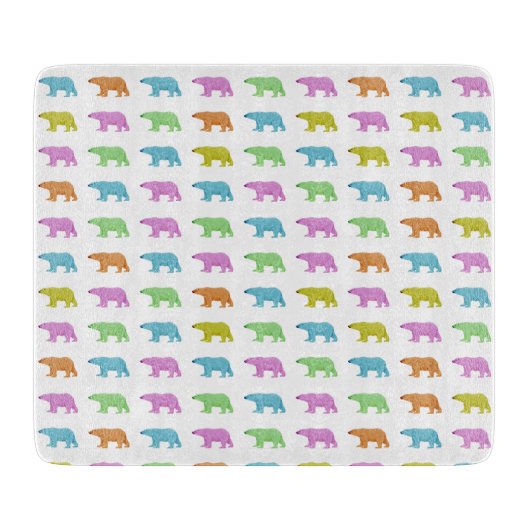 Polar Bear Pattern Snijplank (Voorkant)