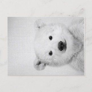 Polar-bear, Polar-bear Canvas Gift for Her  Aankondigingskaart