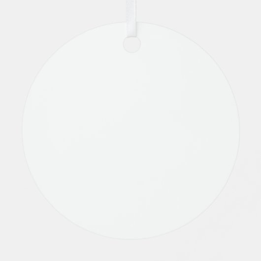 Polar Bear round metal ornament (Achterkant)