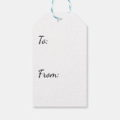 Polar Bear Santa Christmas Design Cadeaulabel (Achterkant)