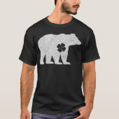 Polar Bear Shamrock Green St. Patrick's Irish Men T-shirt (Voorkant)