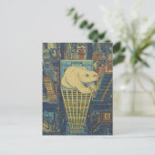 Polar Bear Skyscraper Surreal Briefkaart (Staand voorkant)