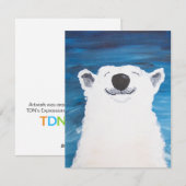 Polar Bear Smile Kerstkaart (Voorkant / Achterkant)