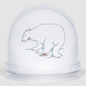 Polar Bear snow globe Sneeuwbol (Voorkant)